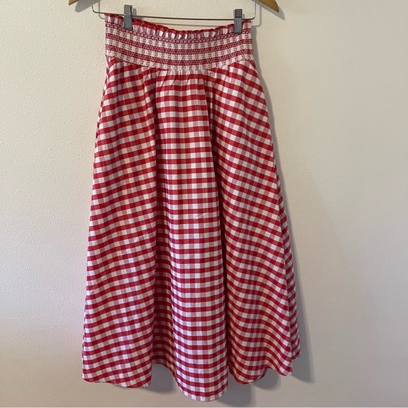 Flint & Moss Skirts Flint Moss Gingham Picnic Check Aline Maxi
